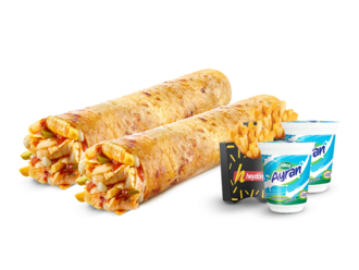 2'Li Tavuk Döner Medium Dürüm Menü görseli