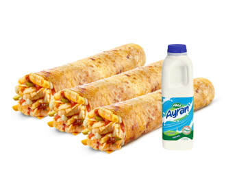 3'Lü Tavuk Döner Medium Dürüm Menü görseli