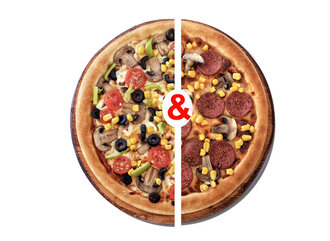 Yarıyarıya Favori & Renkli Pizza görseli