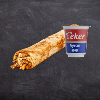 Large Katık Döner Dürüm (110 Gr.) + İçecek görseli