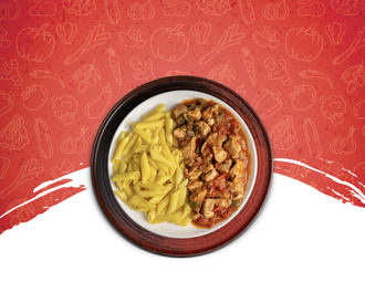 Tavuk Sote & Penne Makarna görseli