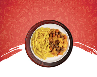 Tas Kebabı & Penne Makarna görseli