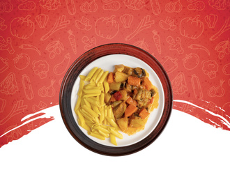 Sebzeli Türlü & Penne Makarna görseli