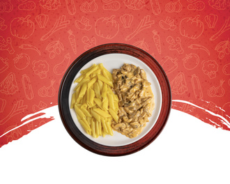 Kremalı Mantarlı Tavuk & Penne Makarna görseli