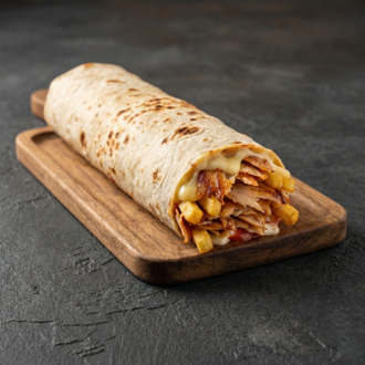 Kaşarlı Mega Long Tavuk Döner Dürüm görseli