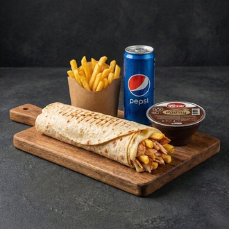 Mexsican Mantar Soslu Tavuk Döner Pepsi Menü görseli
