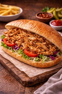 Yarım Ekmek Arası Tavuk Döner görseli