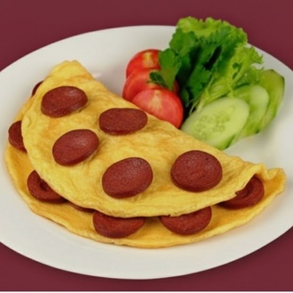 Sucuklu Omlet görseli