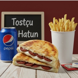 Sucuklu Kaşarlı Bazlama Tost Menü görseli