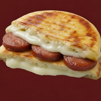 Sosisli Kaşarlı Bazlama Tost görseli