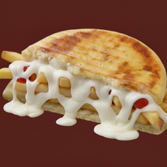 Patatesli Kaşarlı Bazlama Tost görseli