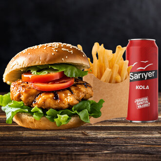 Tavuk Burger Tekli Eko Menü görseli