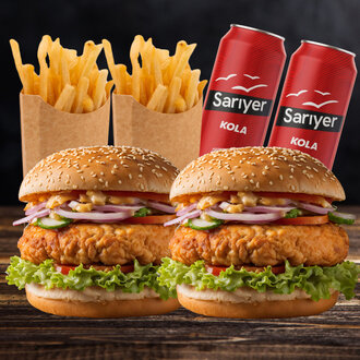 2'Li Chicken Burger Menü görseli
