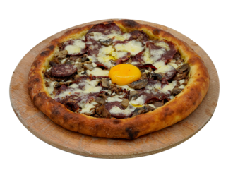 Pastırmalı Kaşarlı Yuvarlak Pide görseli