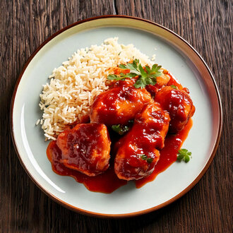 Barbekü Soslu Tavuk Tava görseli