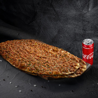 2 Antep Lahmacun + Kutu Kola görseli