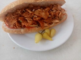 Yarım Ekmek Arası Duble Tavuk Döner (110 Gr.) görseli