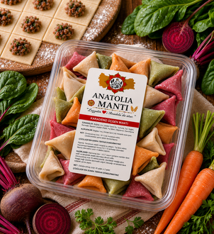 Çiğ Sebzeli Karadeniz Üçgen Mantı (1 Kg) görseli