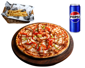 Chicken Tenders Pizza (Büyük) görseli