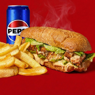 Alfredo Chicken Sandviç Menü görseli