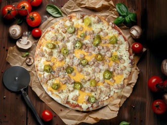 Spicy Chicken Pizza (Orta) görseli