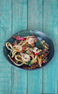 Karidesli Sebzeli Udon görseli