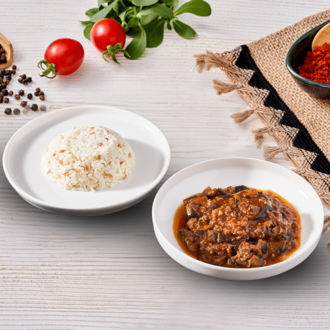 Patlıcan Musakka & Pirinç Pilavı görseli