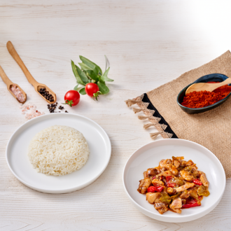 Tatlı Ekşi Soslu Tavuk & Basmati Pirinç Pilavı görseli