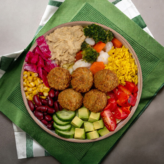 Falafelli Humuslu Bowl görseli