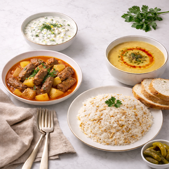 Salçalı Köfte Menü 4 Kap (1 Kişilik) görseli