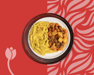 Sultan'ın Tas Kebabı & Penne Makarnası görseli