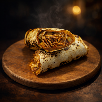 Mantarlı Antakya Usulü Tavuk Döner Dürüm görseli