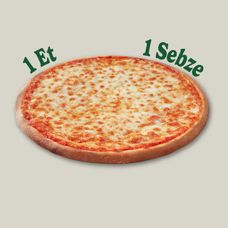 Pizzanı Tasarla (1 Et - 1 Sebze) (Büyük) görseli