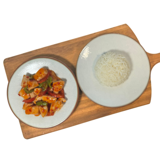Tatlı Ekşi Soslu Tavuk & Basmati Pirinç Pilavı 380 Gram görseli