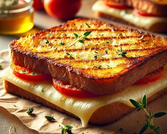 Kaşarlı Tost Ayvalık Ekmeğine görseli