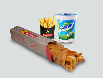 Kaşarlı Tavuk Döner Dürüm Medium (M) Menü görseli