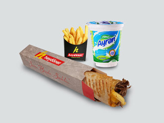 Kaşarlı Et Döner Dürüm Medium (M) Menü görseli