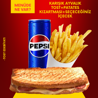 Ayvalık Ekmeğinde Karışık Tost Menü görseli