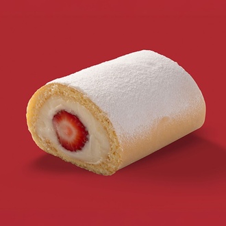 Çilekli Rulo Pasta. görseli