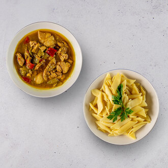 Köri Soslu Tavuk Sote & Makarna - Xl görseli