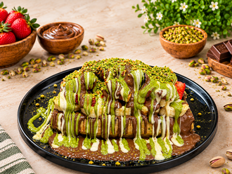 Fıstık Çikolata Tutkusu Waffle görseli