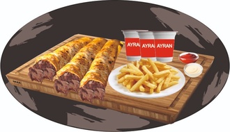 3'Lü Mega Et Döner Dürüm Menü 1 görseli