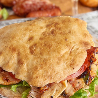 3'Adet Tombik Ekmek Arası Tavuk Döner (40 Gr.) görseli