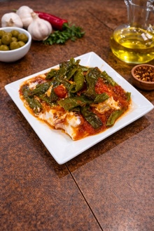 Yoğurtlu & Soslu & Acı Köy Biberi Kızartması (100 Gr.) görseli