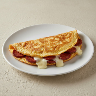 Sucuklu Kaşarlı Omlet görseli