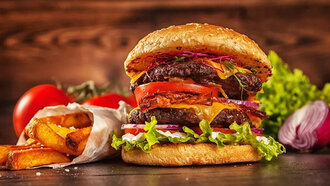 Double Hamburger (60 Gr.) Menü görseli