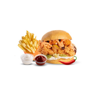 Crazy Chicken Burger ( Acılı) görseli