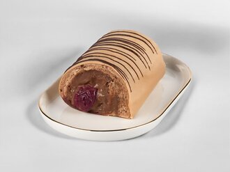 Vişne- Çikolata 'Lı Rulo Pasta görseli