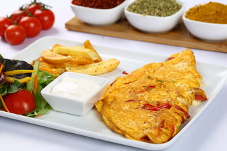 Beyaz Peynirli Omlet görseli