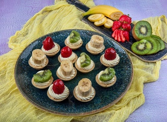 Çilekli & Muzlu Tartolet (250 Gr.) görseli